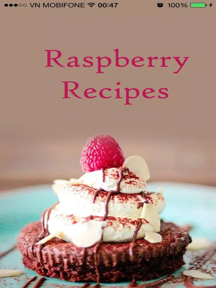 Raspberry Recipes - Collection of 200+ Raspberry Breakfast , Lunch and Dinner Recipes iPad 应用截图