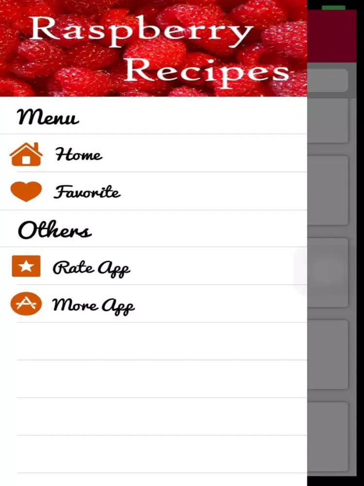 Raspberry Recipes - Collection of 200+ Raspberry Breakfast , Lunch and Dinner Recipes iPad 应用截图