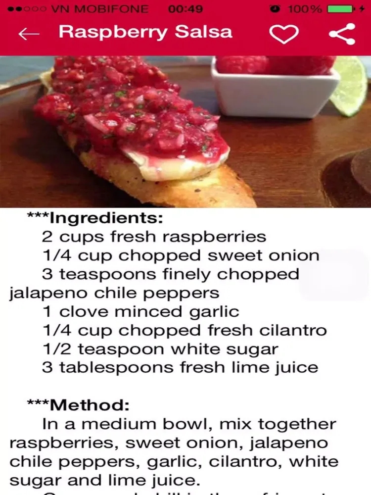 Raspberry Recipes - Collection of 200+ Raspberry Breakfast , Lunch and Dinner Recipes iPad 应用截图