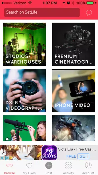 Ảnh chụp màn hình của SetLife - Local Filmmaker and Creative Community