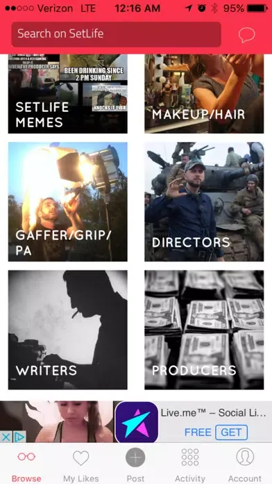 Ảnh chụp màn hình của SetLife - Local Filmmaker and Creative Community