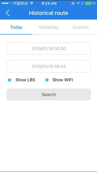 Tangkapan layar Yi Tracker