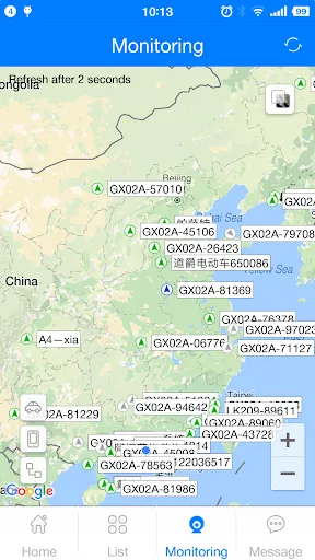 Ảnh chụp màn hình của YiTracker