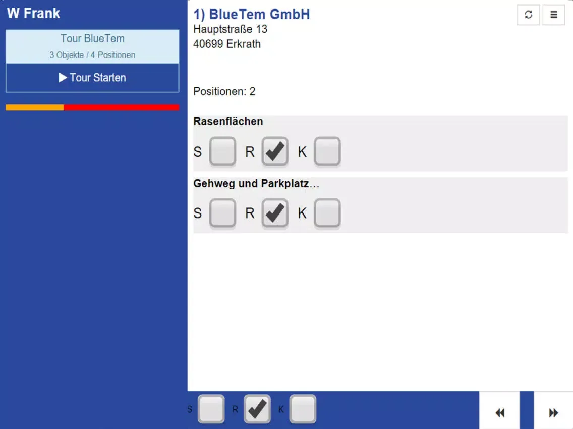 Zrzuty ekranu BT-WTR iPad 