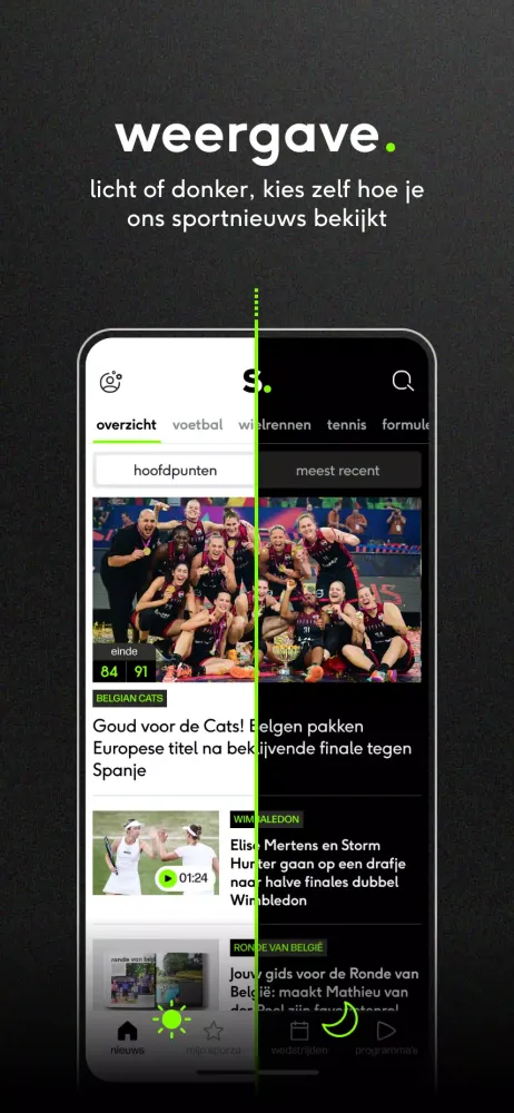 Ảnh chụp màn hình của sporza