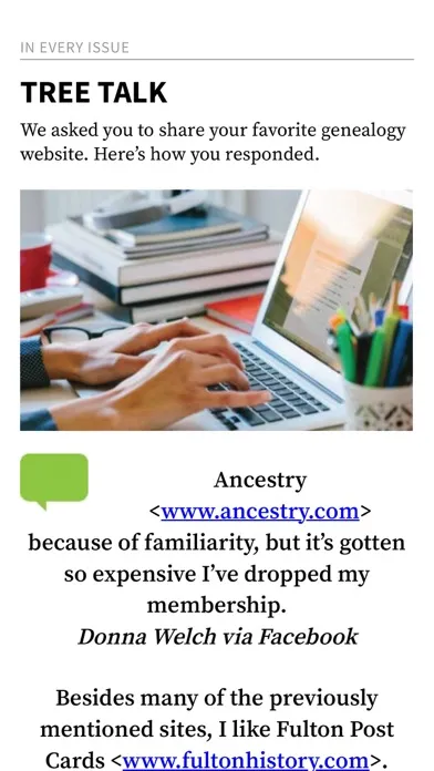 Family Tree Magazine应用截图