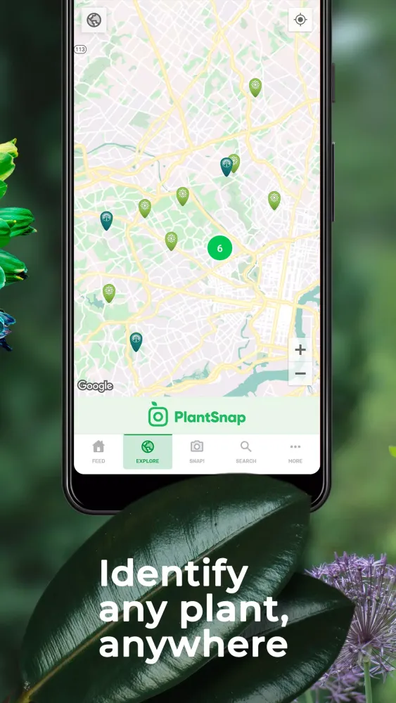 Скриншоты PlantSnap