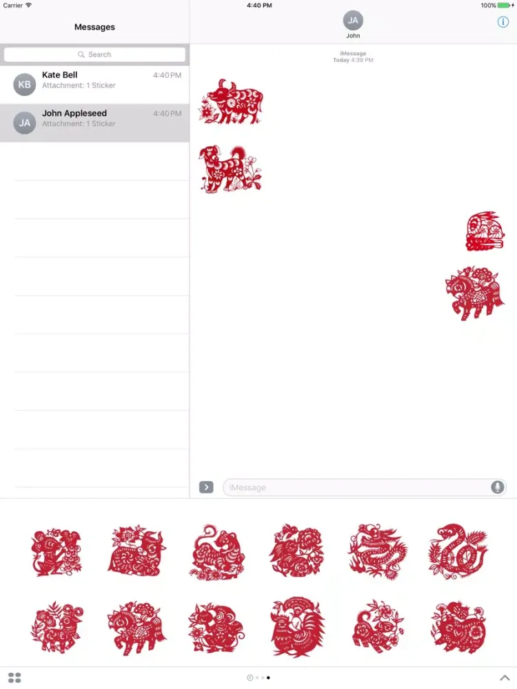 Ảnh chụp màn hình của Chinese Zodiac - Fx Sticker iPad 