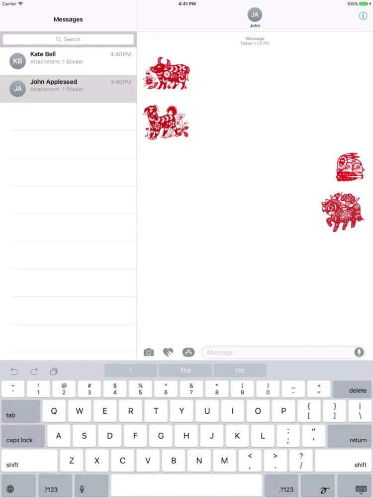 Ảnh chụp màn hình của Chinese Zodiac - Fx Sticker iPad 