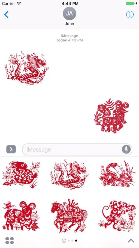 Ảnh chụp màn hình của Chinese Zodiac - Fx Sticker