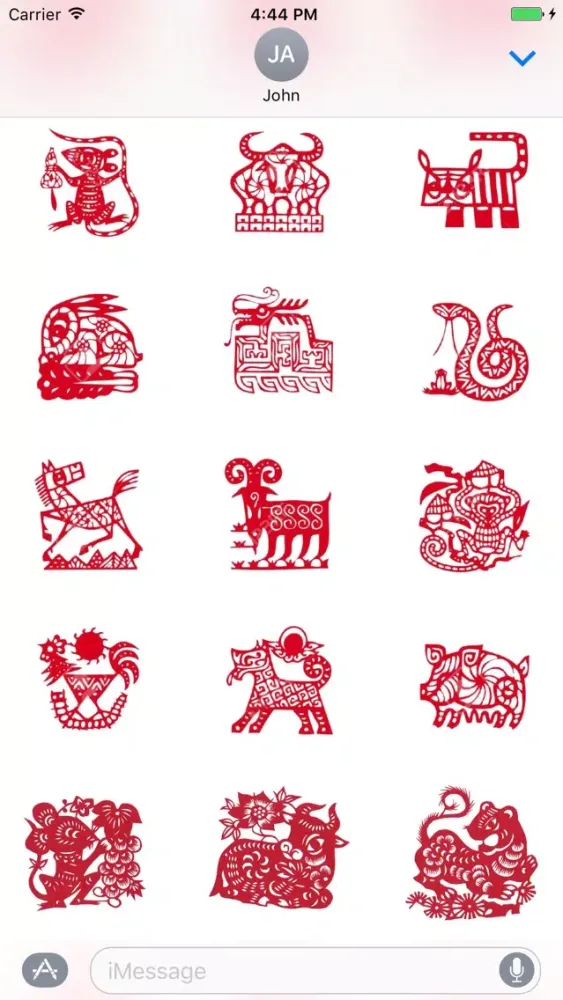 Ảnh chụp màn hình của Chinese Zodiac - Fx Sticker