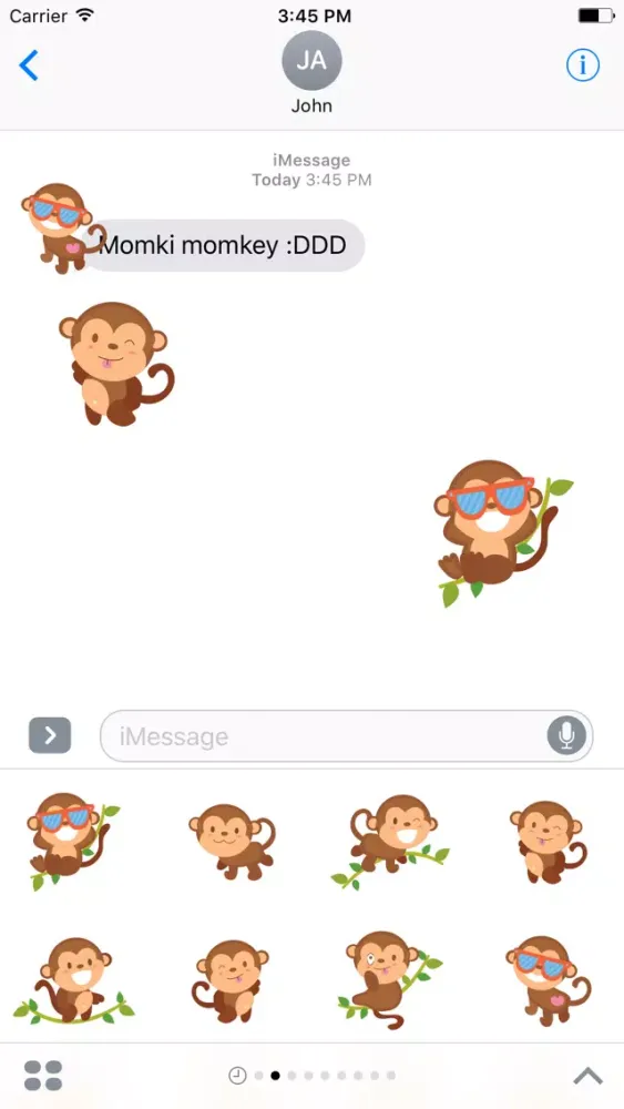 Captures d'écran de Funny Monkey - Fx Sticker