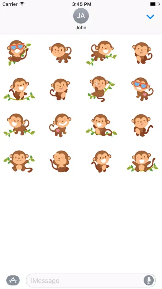 Captures d'écran de Funny Monkey - Fx Sticker