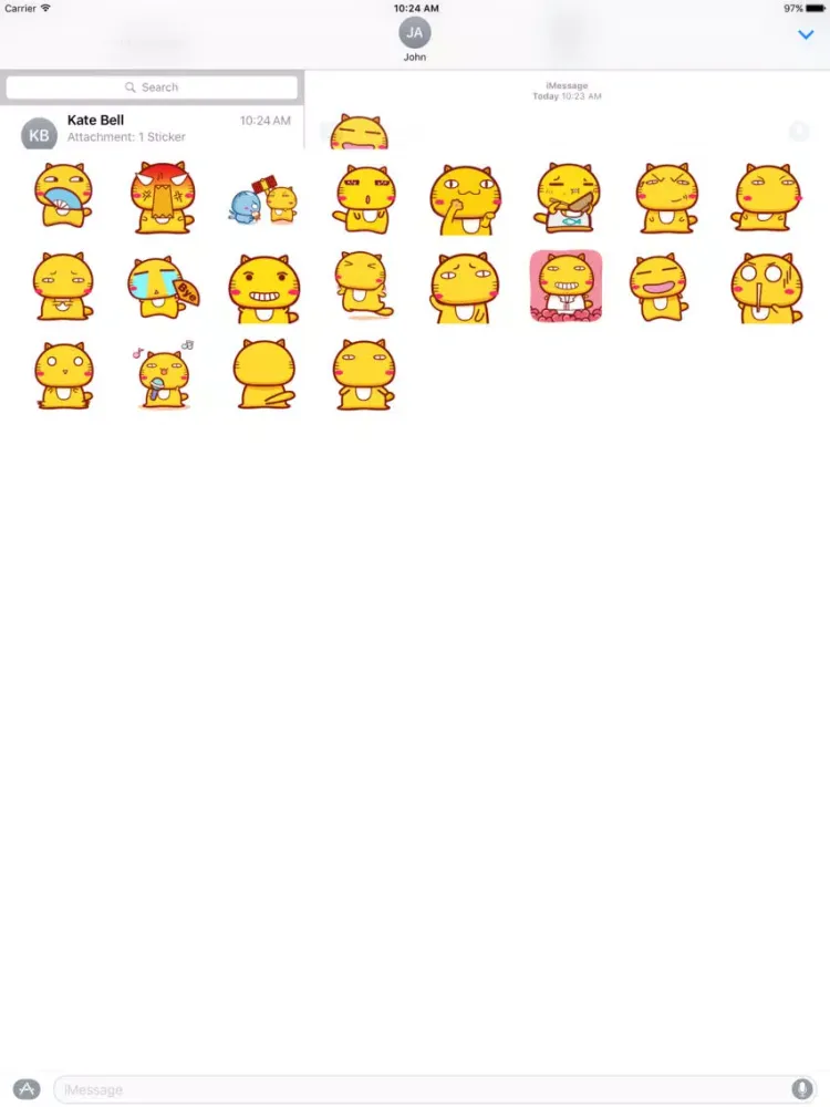 صور Kiiro Neko - Fx Sticker iPad 