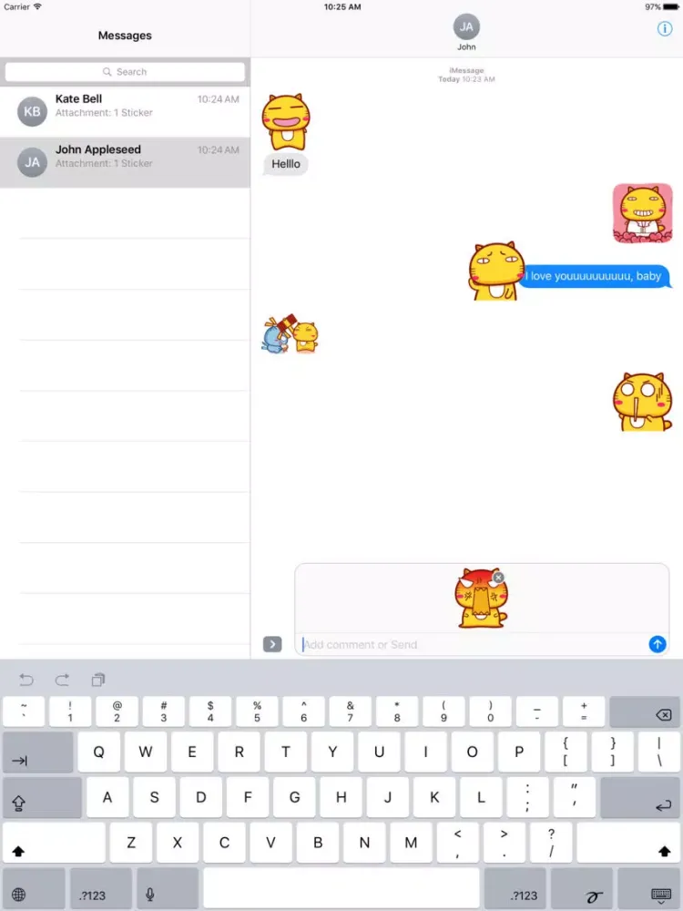 صور Kiiro Neko - Fx Sticker iPad 