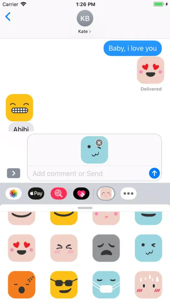 Color lovely square emoji سکرین شاٹس