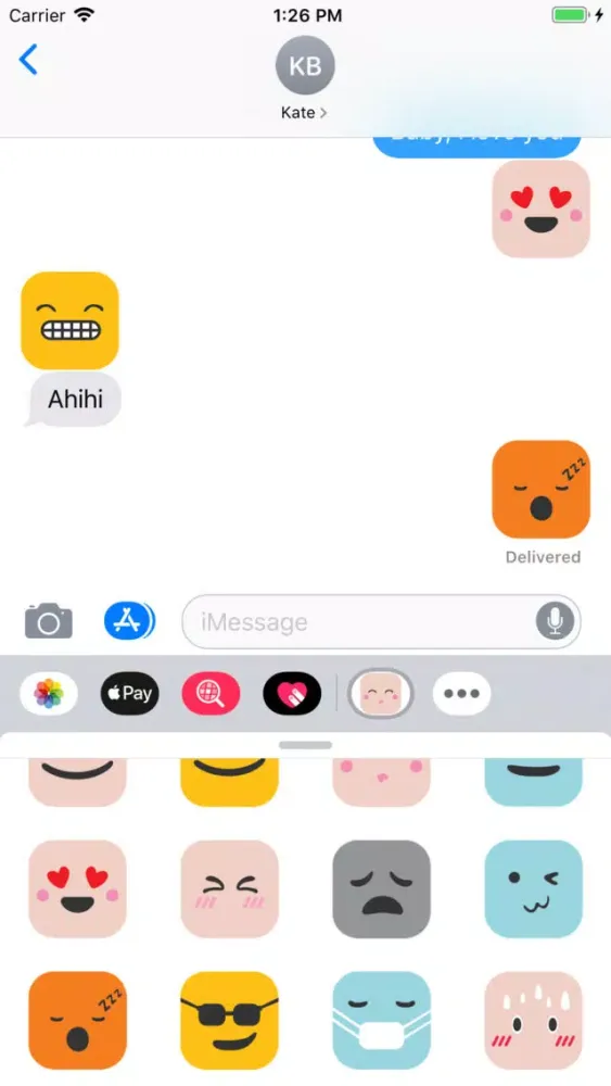 Color lovely square emoji سکرین شاٹس