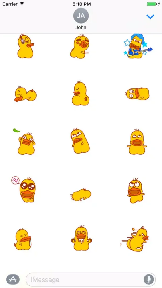 Capturas de tela do Mental duck emojis animated - Fx Sticker