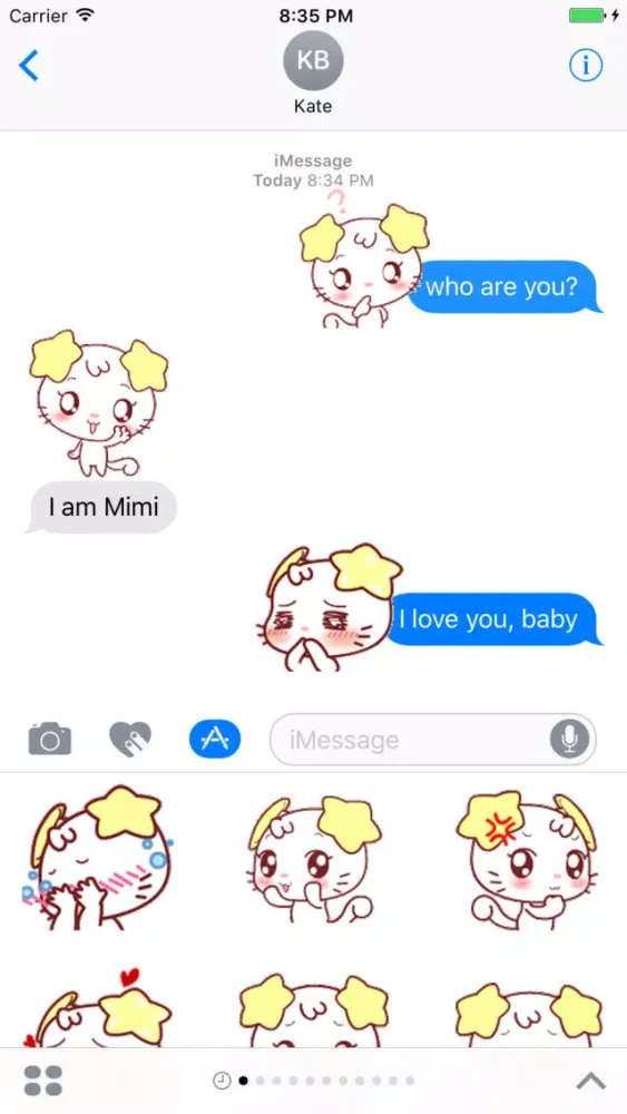 Lovely cat Gif - Fx Sticker應用截圖