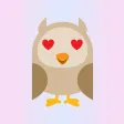 Simple owl emojis - Fx Sticker