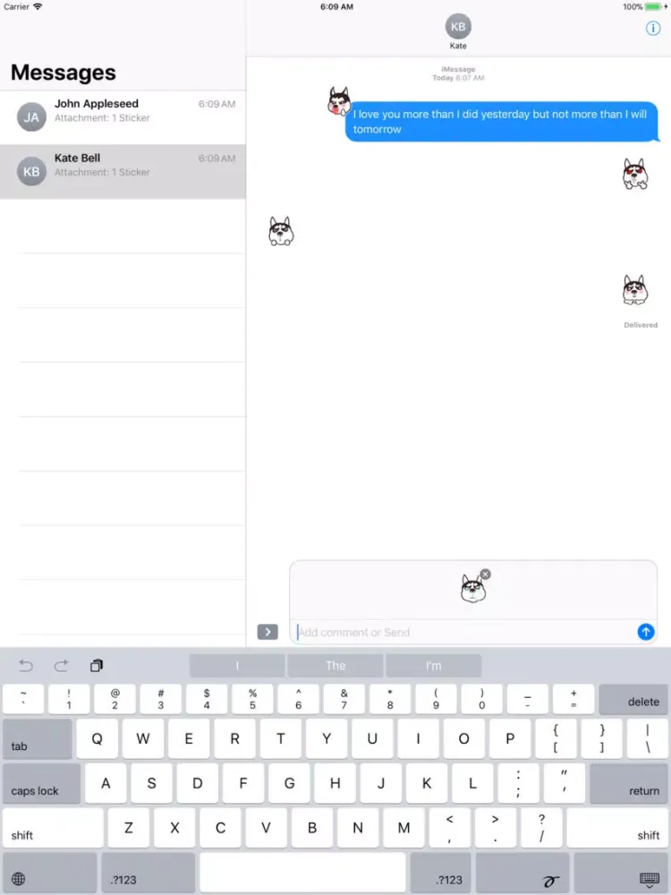 Lovely husky head iPad  स्क्रीनशॉट