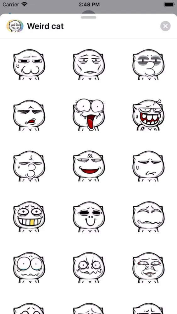 Capturas de tela do Weird crazy cat