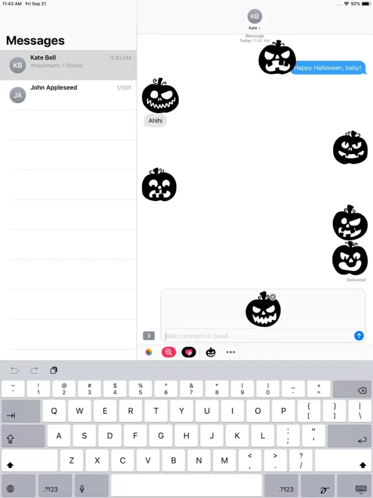 صور Halloween - Black Pumpkin iPad 