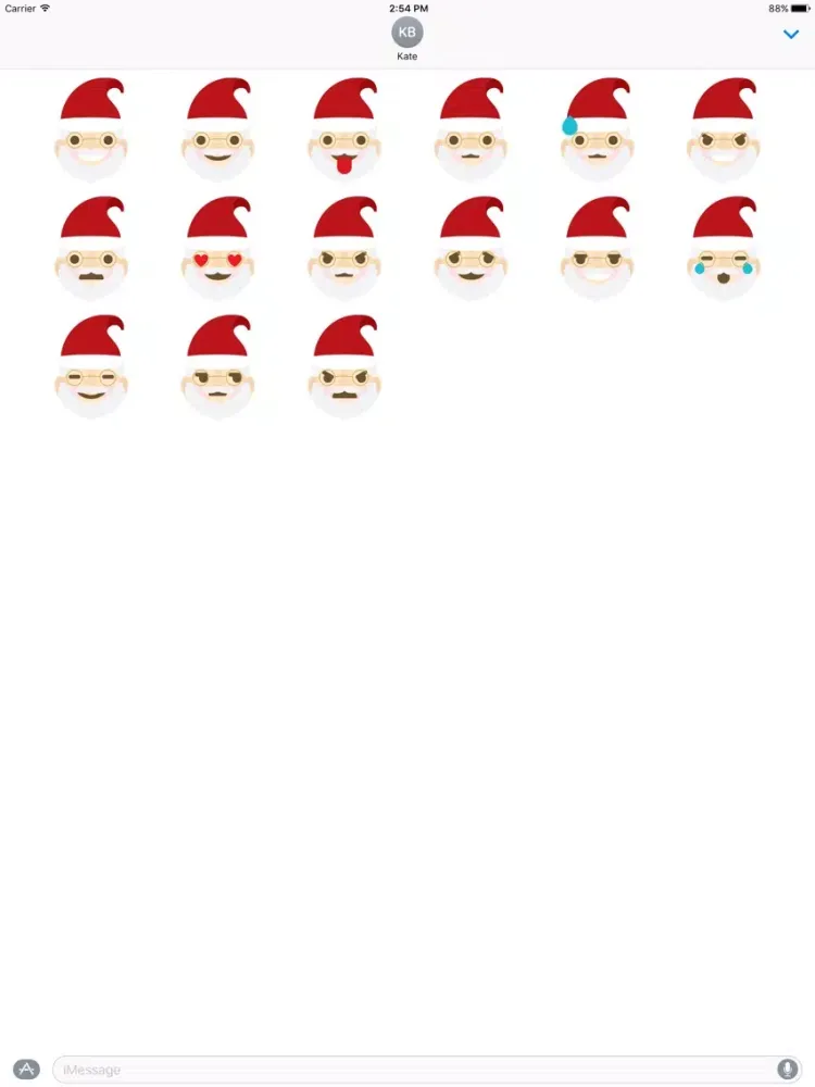 Santa Claus emojis for Christmas - Fx Sticker iPad 應用截圖