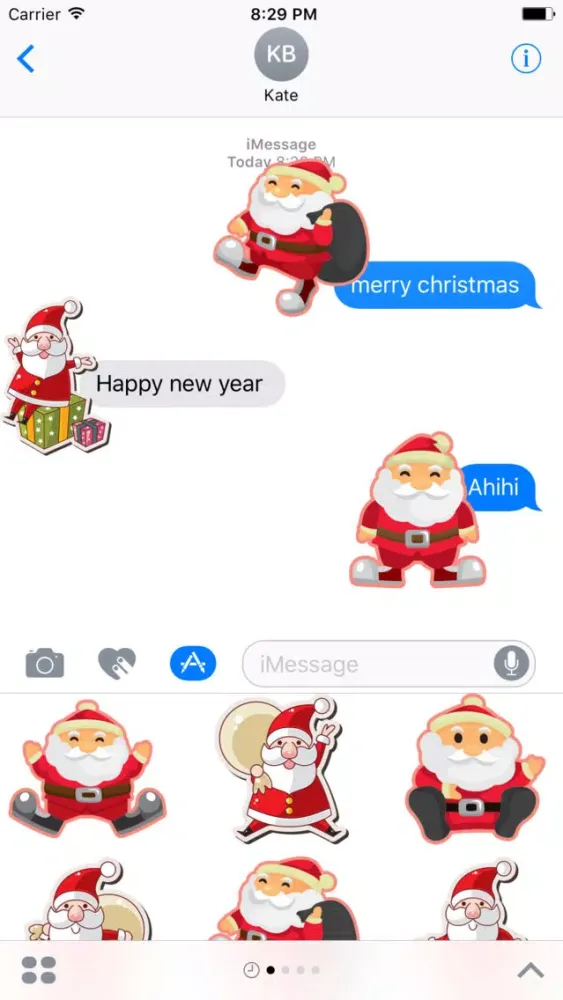 Ảnh chụp màn hình của Cheerful Santa Claus for Christmas - Fx Sticker
