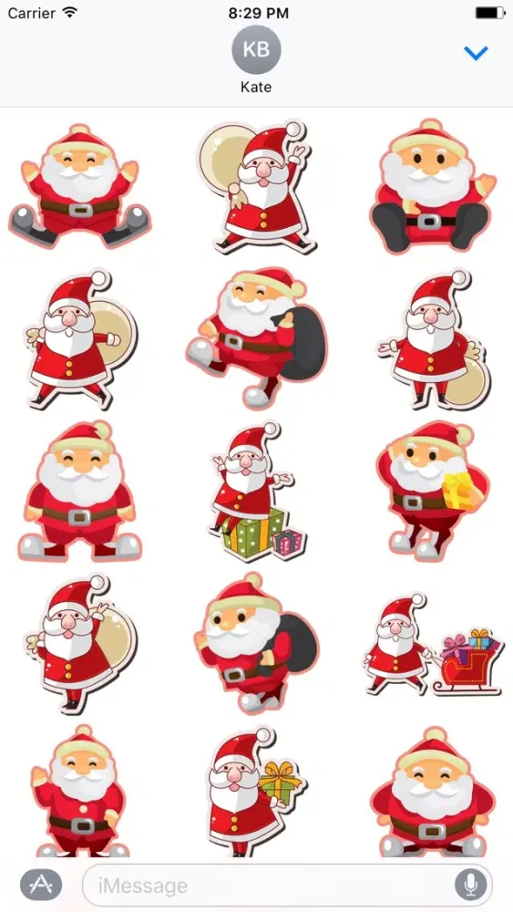 Ảnh chụp màn hình của Cheerful Santa Claus for Christmas - Fx Sticker