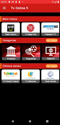 Ảnh chụp màn hình của TV Online 5 2024