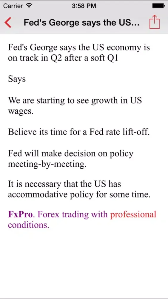 Ảnh chụp màn hình của Economic Calendar Forex FxTeam