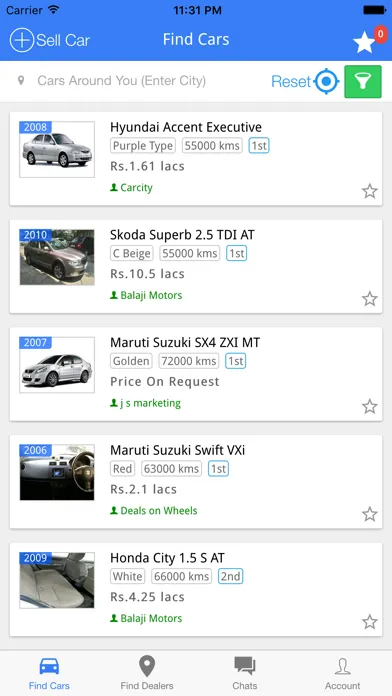 Carcity - Used Cars Dealers Network سکرین شاٹس
