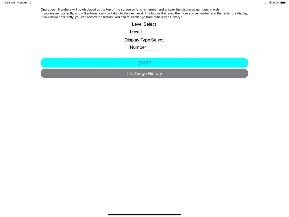 Capturas de pantalla de WMT Working Memory Training iPad 