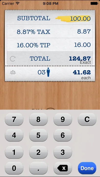 Capturas de tela do FYI Tip Calculator Free