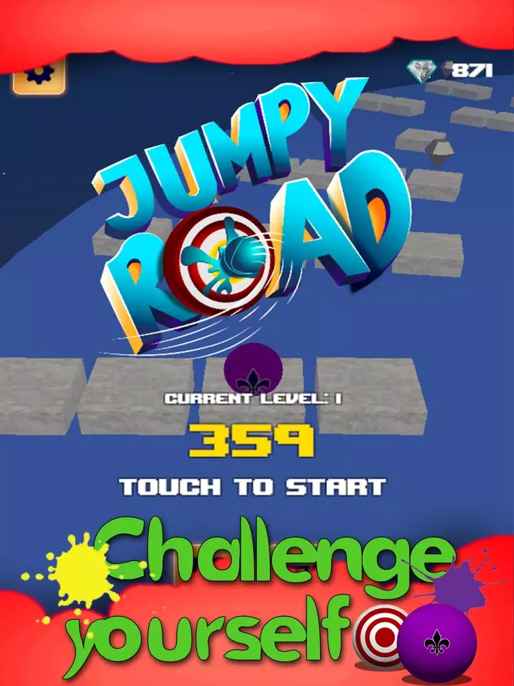 Jumpy Road-Fun iPad  Screenshots