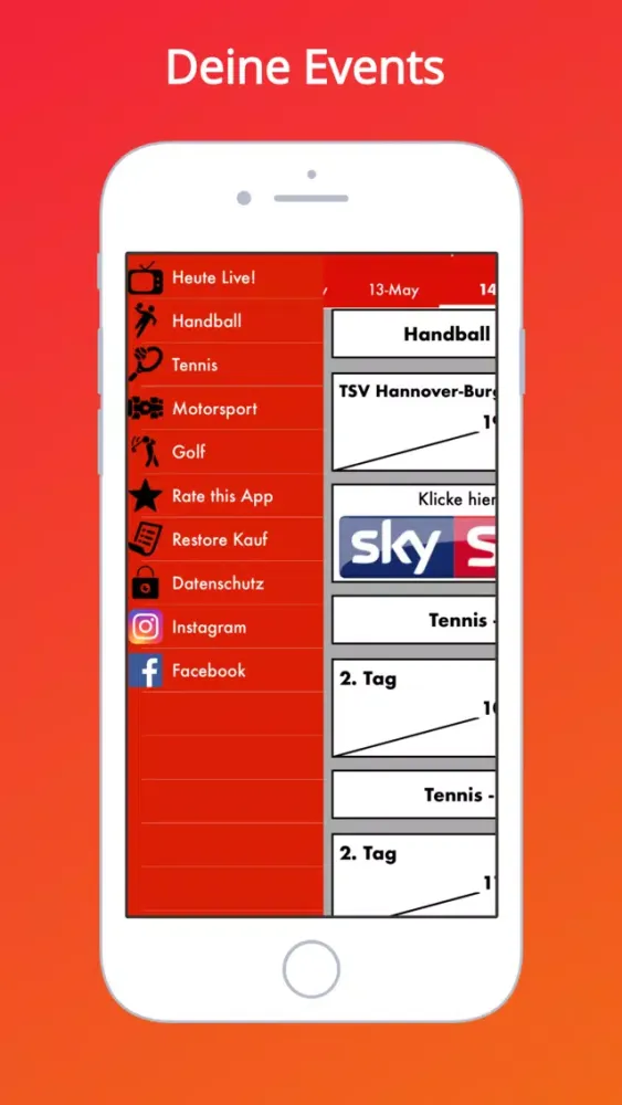 Sport Heute Live: TV & Streams應用截圖