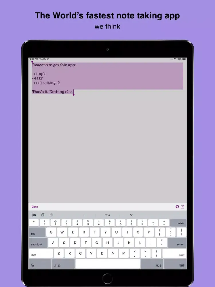 Captures d'écran de quickNotes - Simple Note Taker iPad 