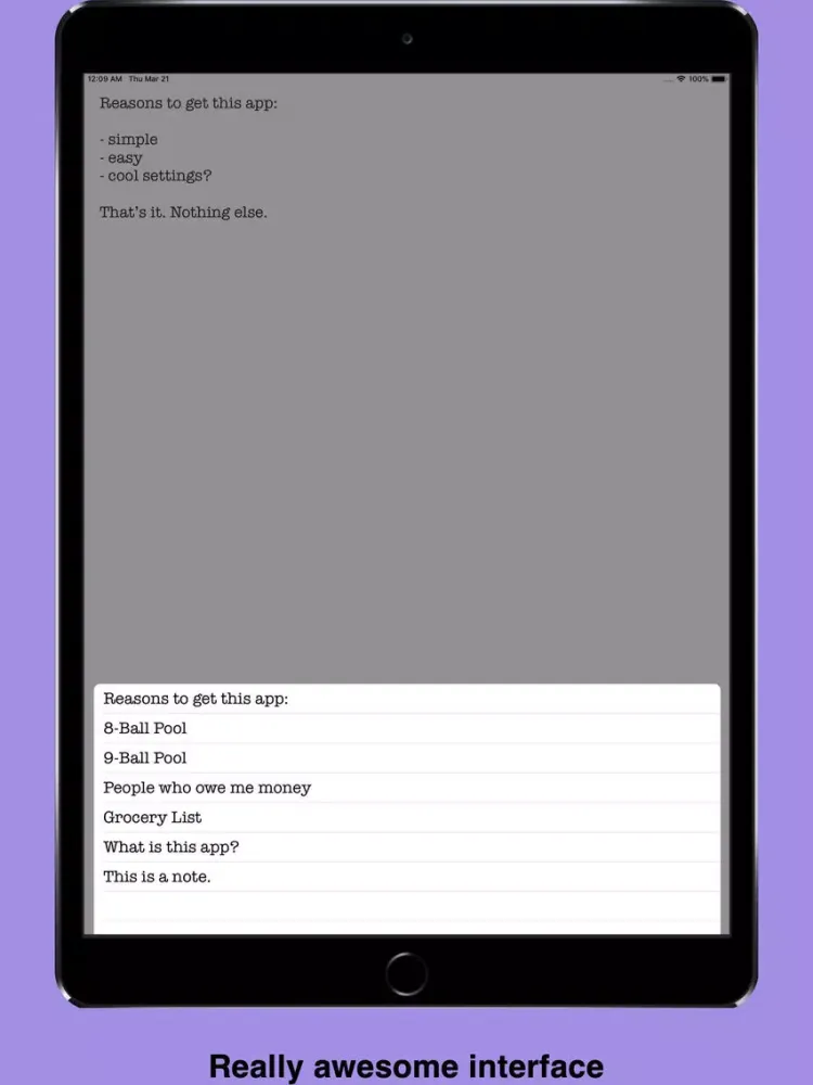 Captures d'écran de quickNotes - Simple Note Taker iPad 
