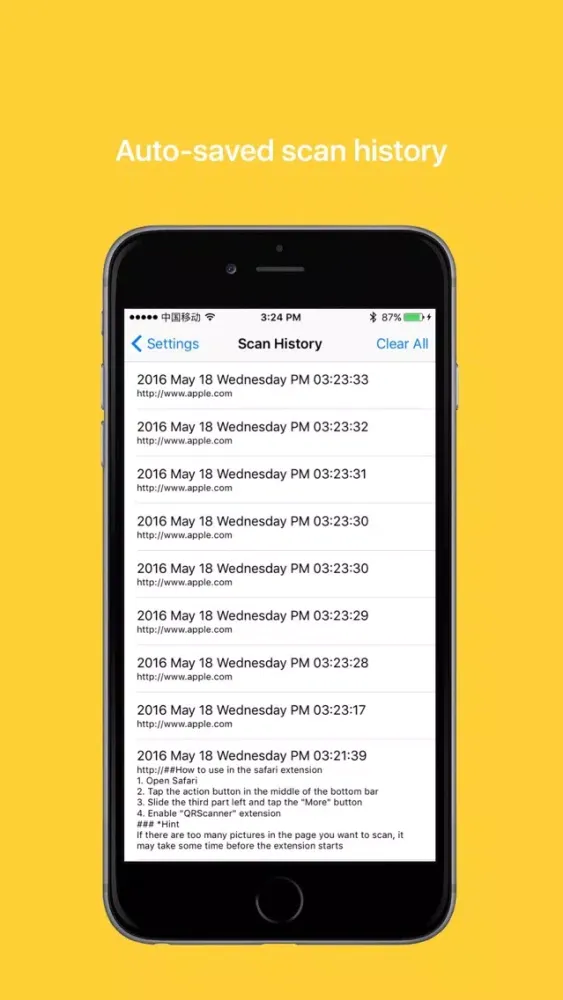 Capturas de pantalla de EasyQR - Efficient QR and barcode reader & maker