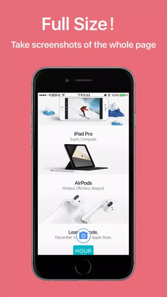 Captures d'écran de Screenshot - for Safari and Markdown screenshots
