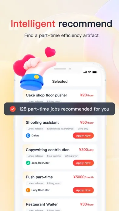 Capturas de tela do QuickJob - WorkHome&Job Finder
