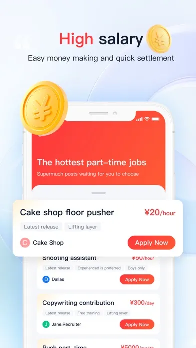 Capturas de tela do QuickJob - WorkHome&Job Finder