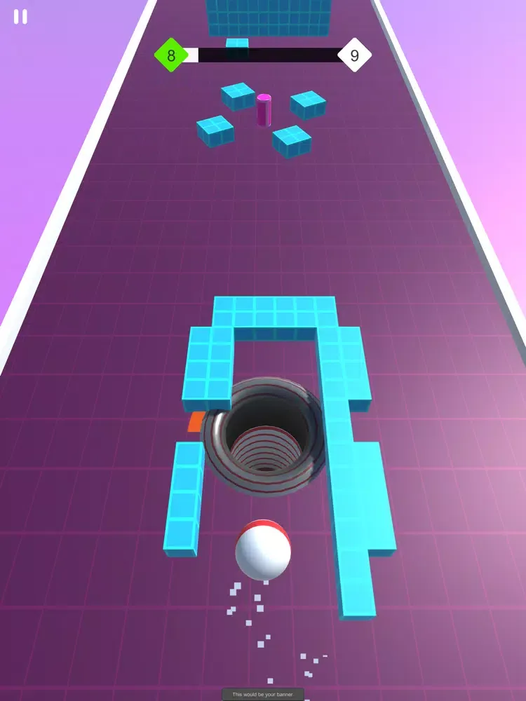 Pockey Hole 3D - Crazy Blocks iPad  스크린샷