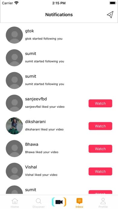 Capturas de tela do G-Tok- Short Video Sharing App
