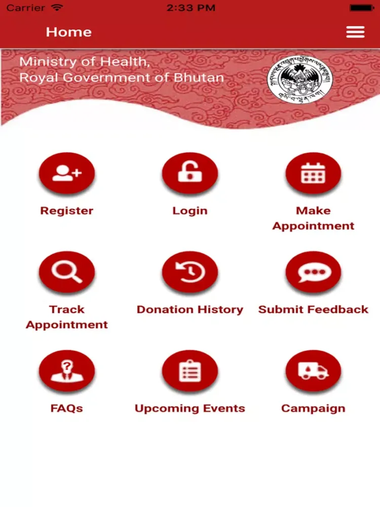 Bhutan Blood4Life iPad  स्क्रीनशॉट