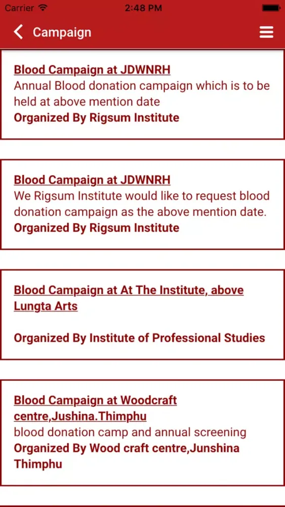Bhutan Blood4Life स्क्रीनशॉट