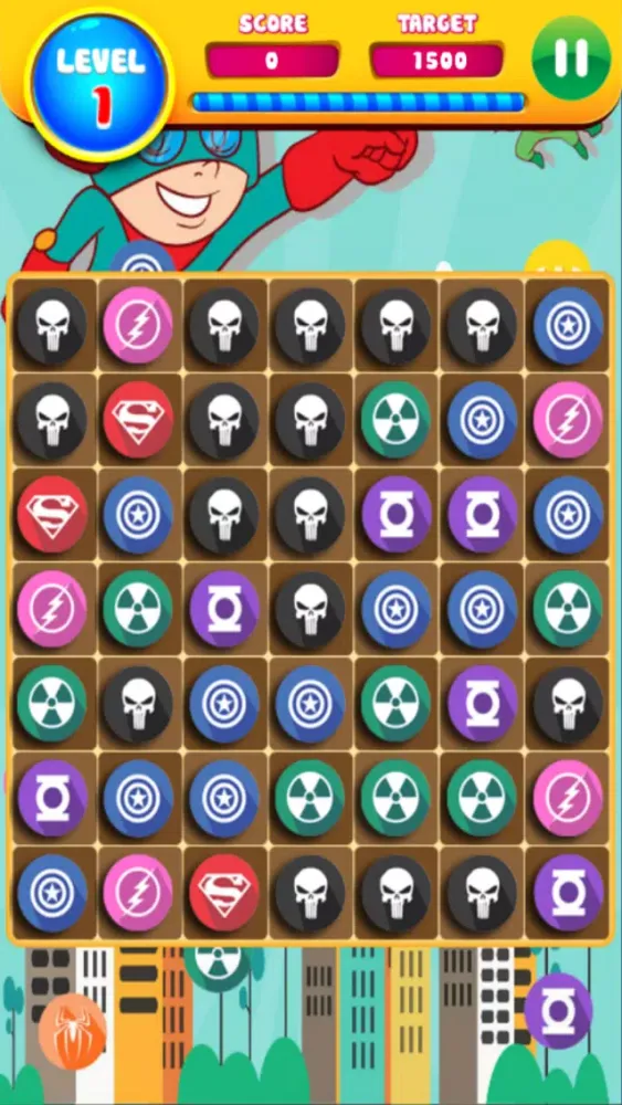 Baby Hero Epic in Big Candy Town Puzzle Games स्क्रीनशॉट