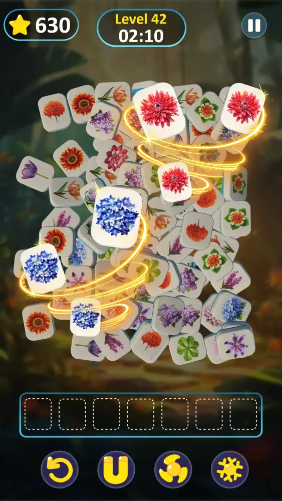 Mystical Flower - Match Tiles Screenshots