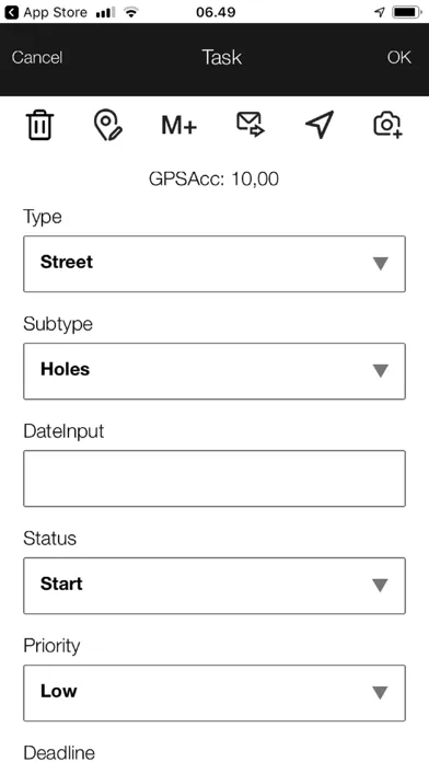 Ảnh chụp màn hình của GIS4Mobile